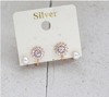 Earrings, Pilsan Play Car solar-powered from pearl, Korean style, new collection, Amazon, sunflower