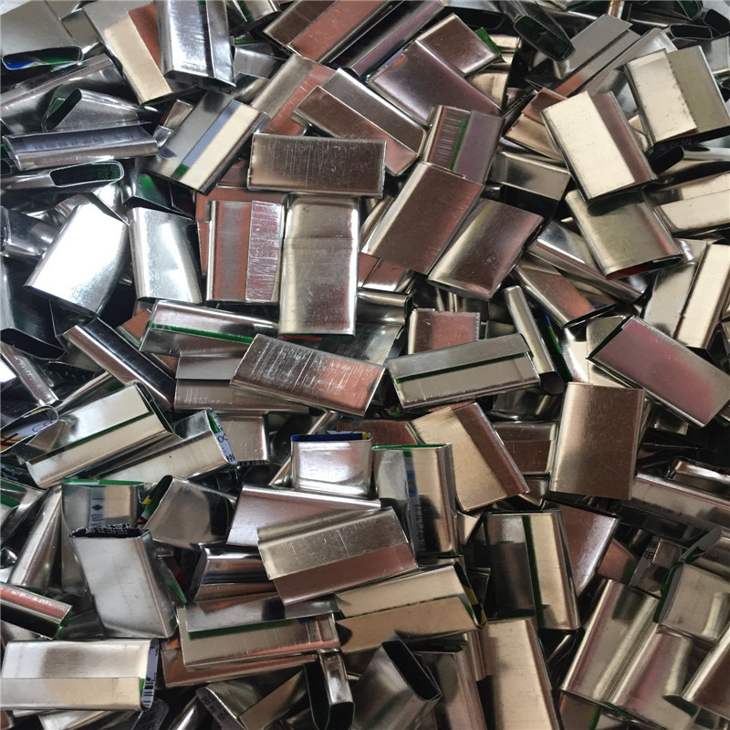 打包带扣 新料白色打包扣 金属打包扣 铁皮打包扣 PP手动打包扣