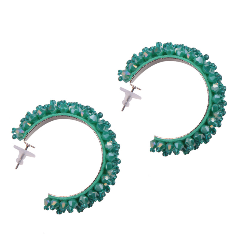 Other Alloy Zircon earring Geometric (blue)NHJQ9378-blue