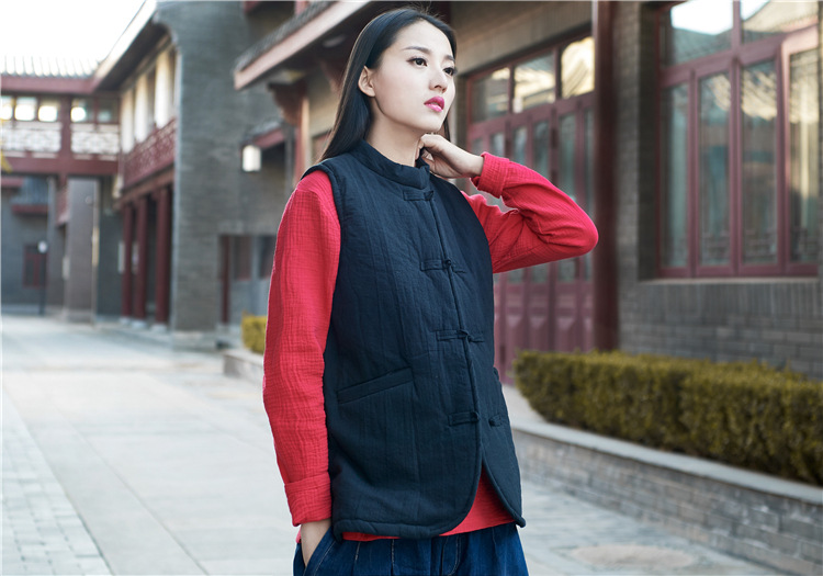 Gilet femme NIAN BAIXIU SPINNING en Chanvre - Ref 3316222 Image 43