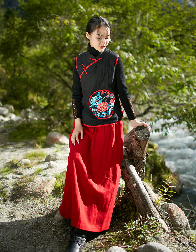 Gilet femme GUISHANG en Coton et lin - Ref 3316378 Image 21