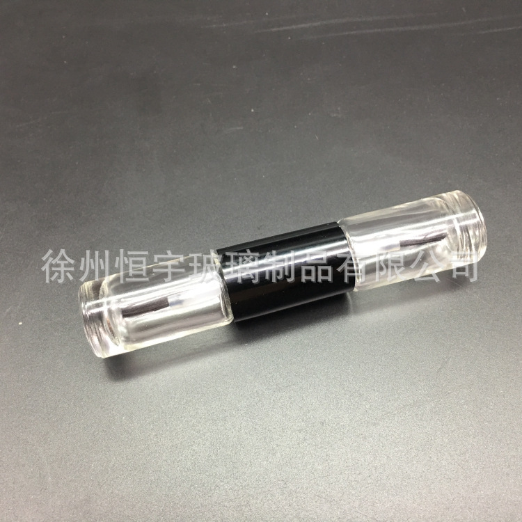厂家批发创意双头指甲油瓶多用液体分装瓶带毛刷玻璃瓶化妆品包材