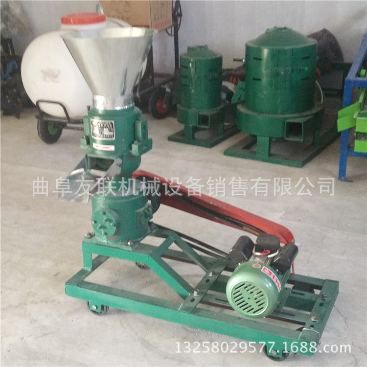 饲料颗粒机厂家 玉米秸秆饲料机,平模玉米秸秆压块机