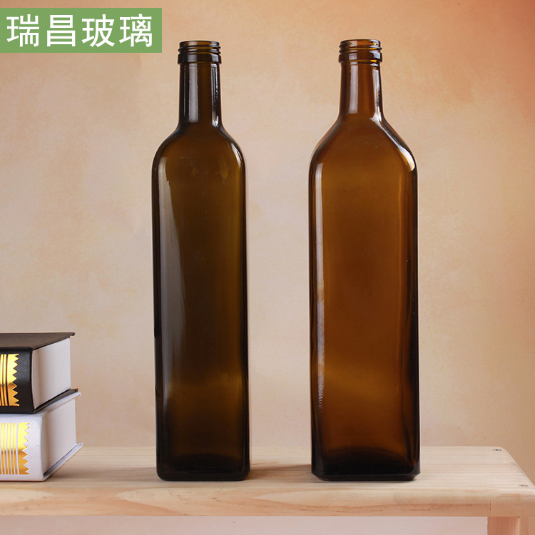 供应油瓶容量700ml500ml 橄榄油瓶 调料瓶 茶油瓶牡丹油瓶
