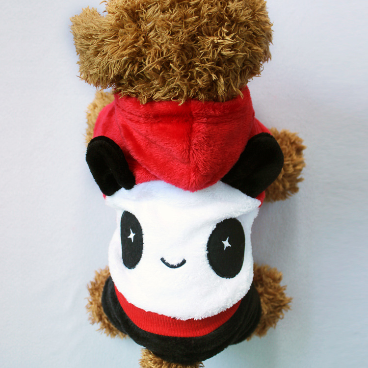 Autumn and winter new pet clothing Chinese red pet panda transformation clothing manufacturer direct sales dog clothing spot wholesale 6