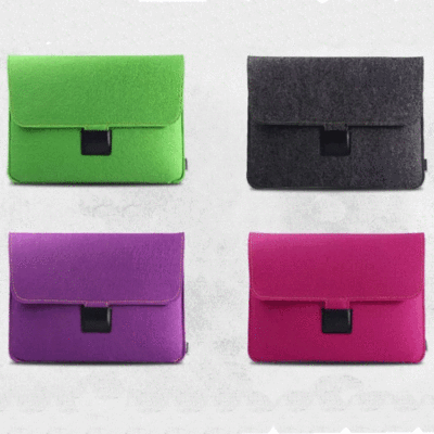 加工定制精美时尚毛毡包平板电脑包手提拉链电脑包|ms