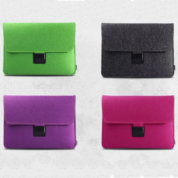 加工定制精美时尚毛毡包平板电脑包手提拉链电脑包|ms