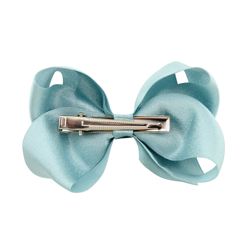 Fashion Polyester Children's Bowknot Hairpin Headdress Solid Color Flower Multicolor Headband display picture 3