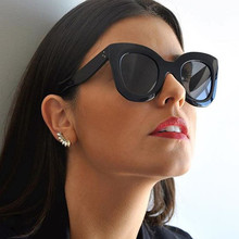 歐美新款太陽鏡時尚貓眼墨鏡 男女個性眼鏡潮流跨境太陽眼鏡批發