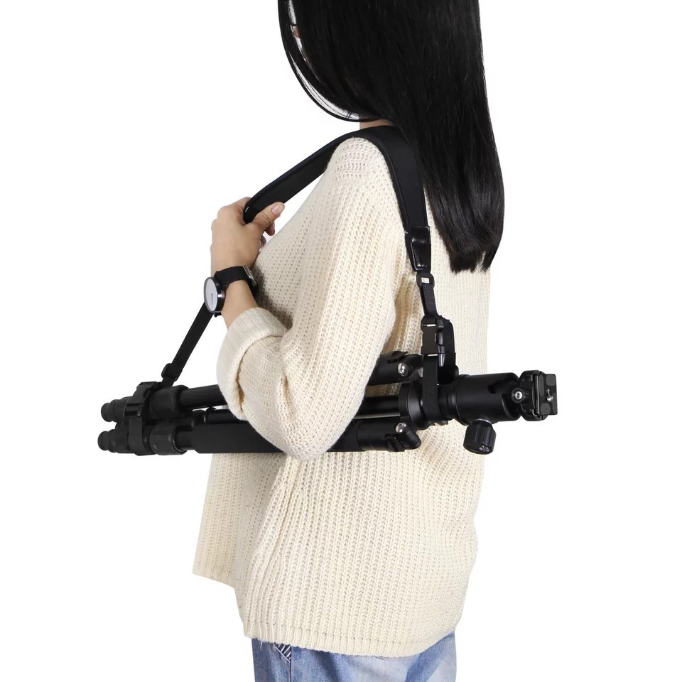 High-elastic photography tripod tripod strap non-slip decompression camera strap shoulder strap camera shock absorption VR