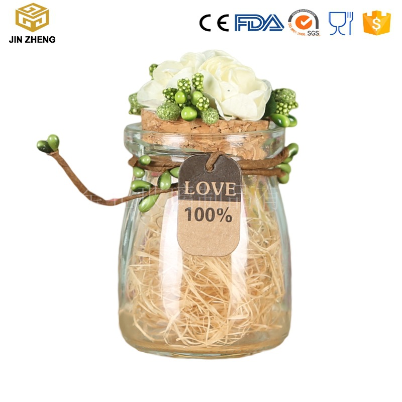 一件起批 带花灯盖喜糖瓶 发光led玻璃瓶 婚庆婚礼专用