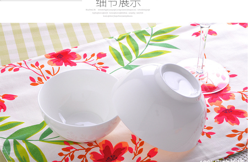 思佰得陶骨瓷汤沙拉面条家用吃米饭小甜品面燕窝微波炉6寸早晨碗