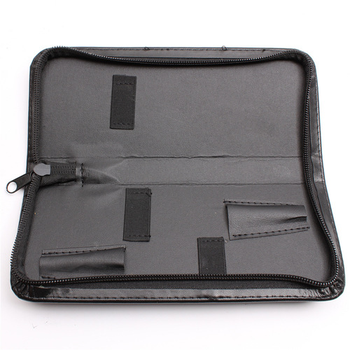 Black Hair Scissors Case, Hair Cutting Scissors Kit, 2-Piece Tool Set, No Logo