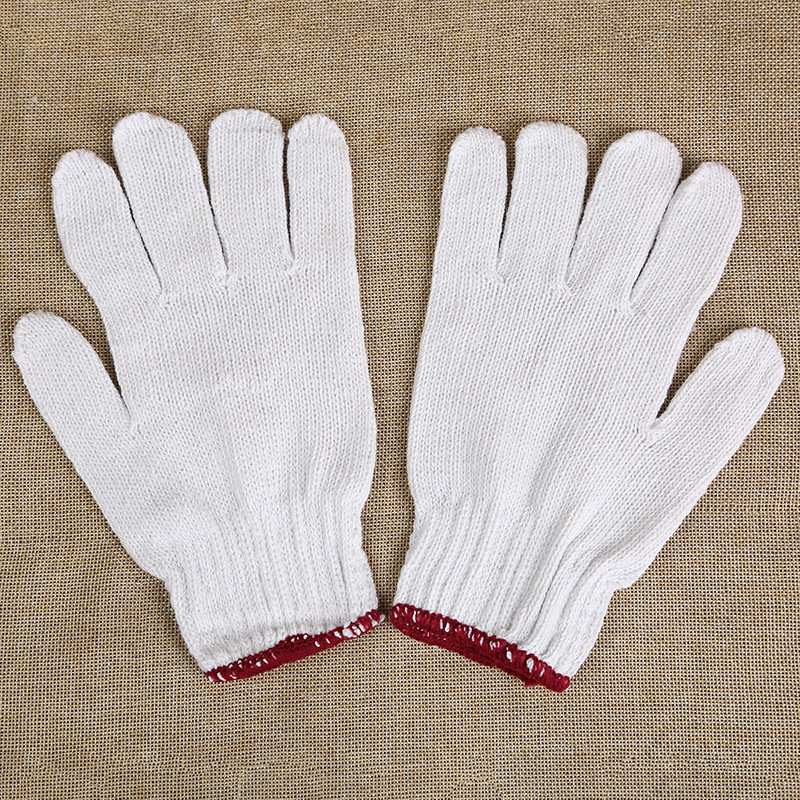 Supplying 600g Bleach Cotton glove Line Gloves Hand protect Labor insurance glove