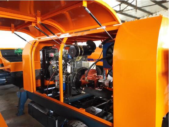 建筑工地打混凝土的地泵 混凝土泵 混凝土拖泵 柴油泵 打150米高