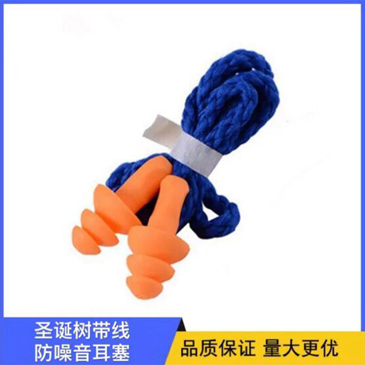 Anti-Noise Christmas Tree Wired Earplugs Silicone Bulk Earplugs Soundproof Earplugs Manufacturer Ready Supply