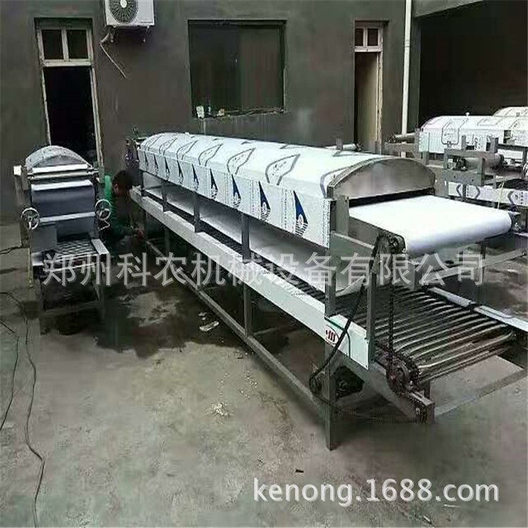 供应数控全自动圆形凉皮机 全自动蒸汽凉皮机  粉皮机米面机械KN3