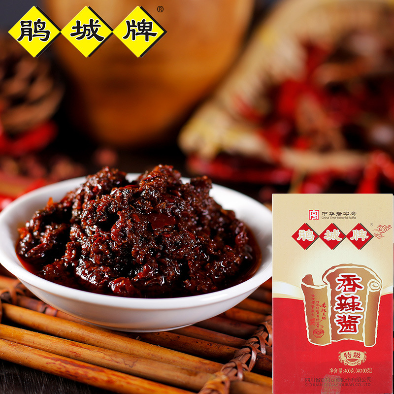 Sichuan Province specialty The Chinese people Old Juan City card Super Fragrant sauce 400g box-packed Pixian Bean paste Flavor