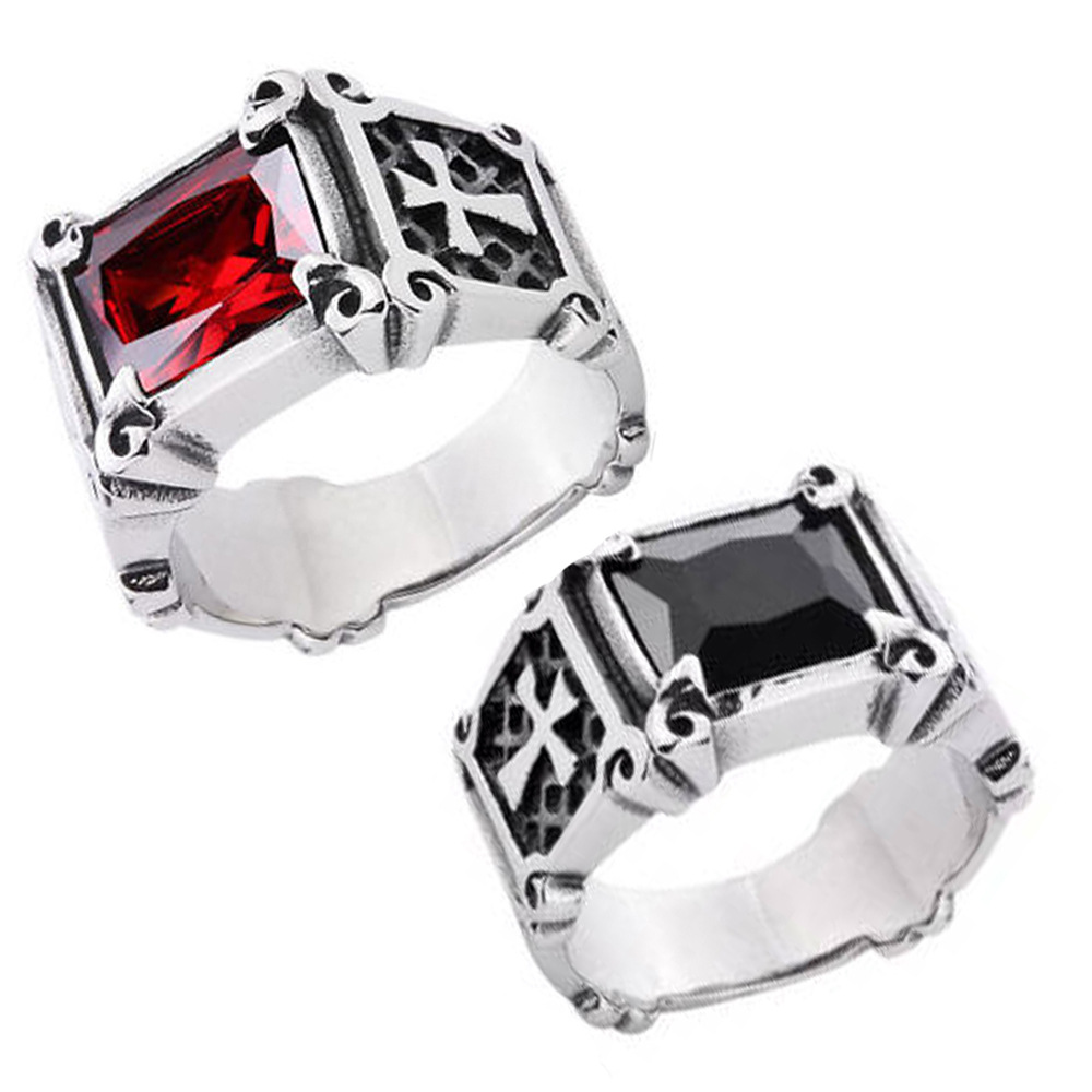 Geometric Pattern Men'S Gender 1 Piece Fashion Geometric Stainless Steel Plating Men's Rings