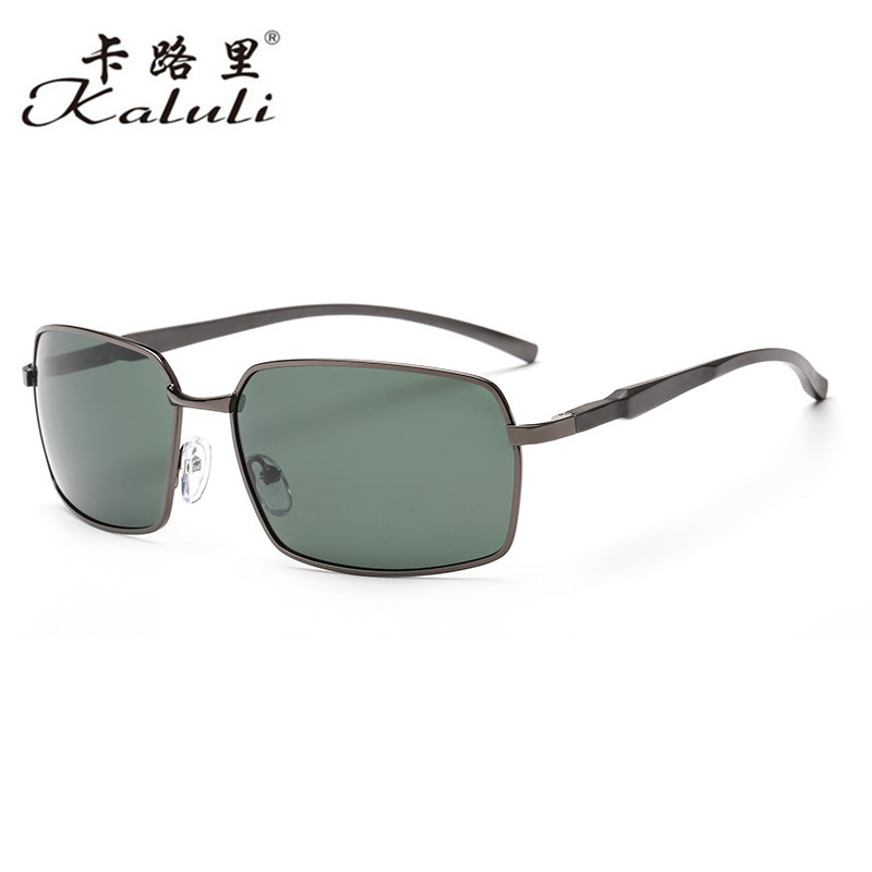 卡路裏鋁鎂方框騎行鏡批發 男士偏光太陽鏡經典金屬司機開車墨鏡