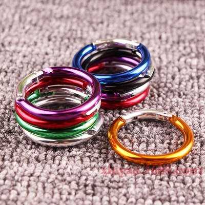 Manufactor supply colour Round Buckle Aluminum hanging buckle Shaped buckle Ring hanger