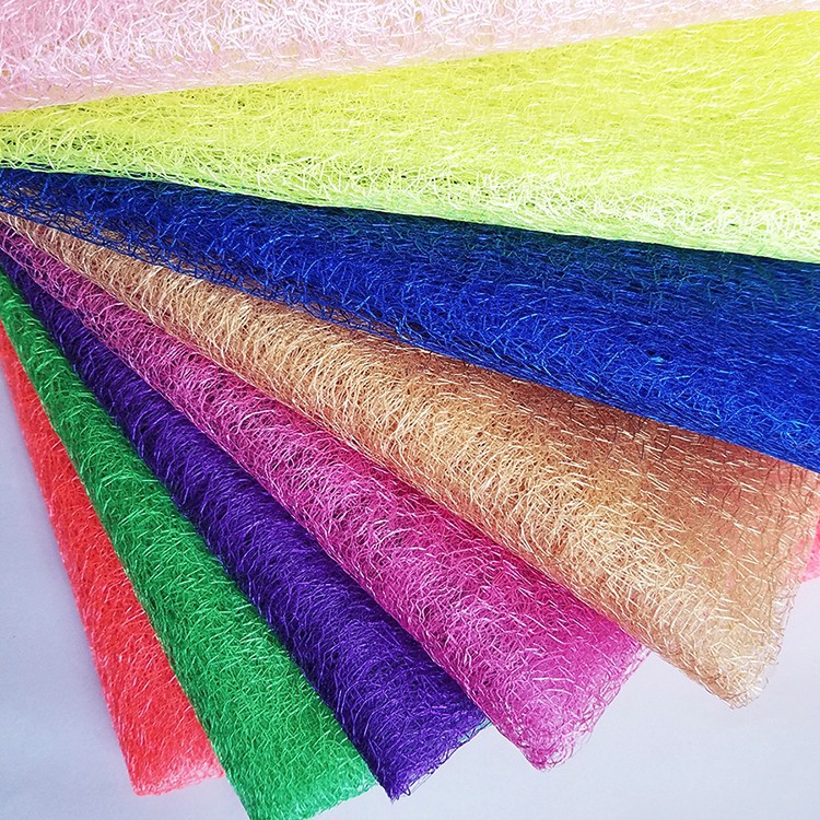 经编法国涤纶乱网 多色绣花涤纶网布服装面料 玩具工艺品网纱面料