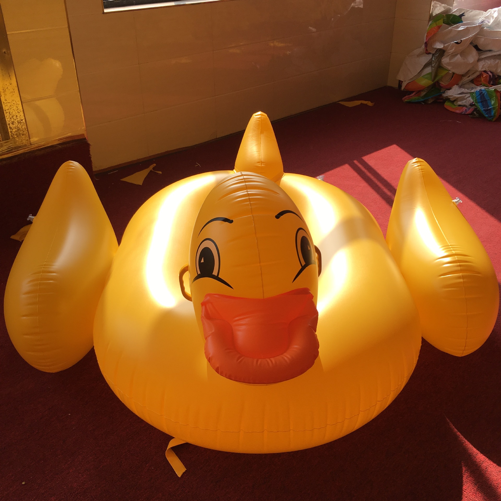 Ordinary PVCLifebuoy (Inflatable rhubarb duck mounts 2.6 kg)NHWW0136-Inflatable rhubarb duck mounts 2.6 kg