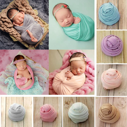 Newborn Photography Wrap Milk Velvet Stretch Wrap Photo Studio Props
