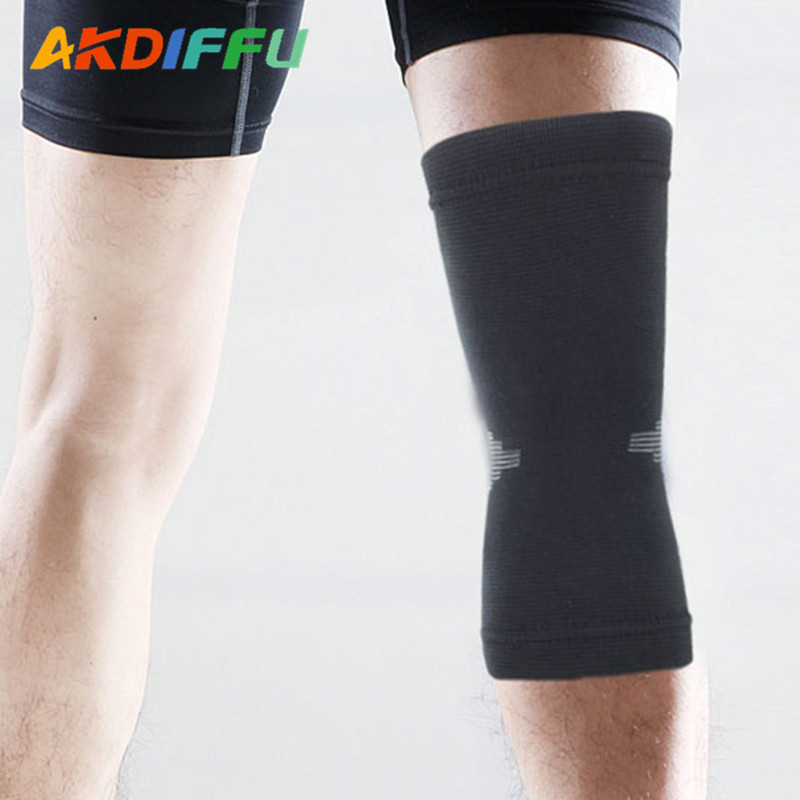 Suministros al aire libre de nylon jacquard punto almohadilla de la rodilla negro caliente transpirable con aire acondicionado corriendo deportes ciclismo