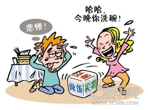 Creative and Fun Gift, Large Fun Household Dice/Household Division Dice, Cooking, Laundry, Sweeping