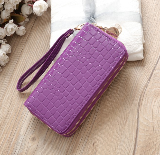 Fashion Stone Pattern Candy Color Wallet display picture 9