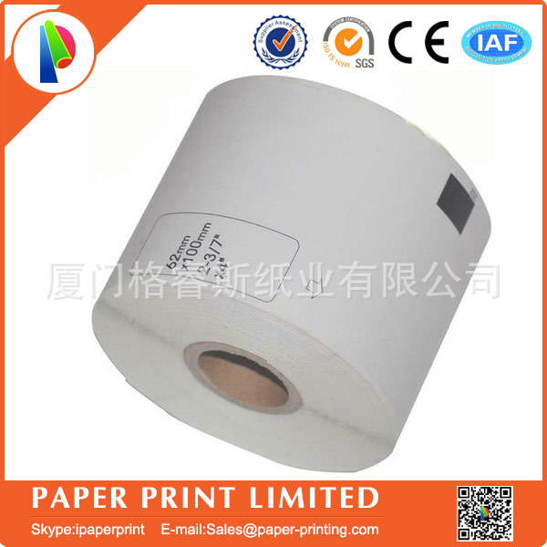 兄弟Dk11202热敏标签打印机贴纸62mm*100mm白底/黑字DK-11202纸卷