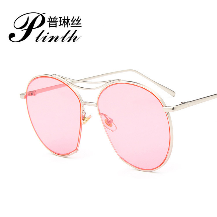New large frame ocean sunglasses Li Xiaolu with Korean sunglasses color sunglasses 8635