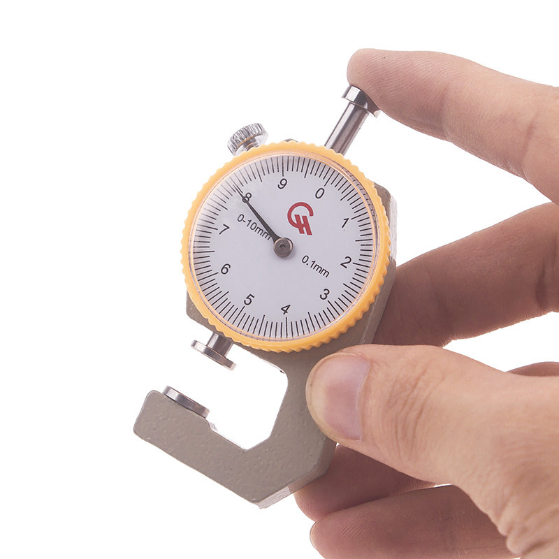 厚度计测厚仪厚度尺测厚规牛皮厚度测量器diy测量精度0.1mm 红盒