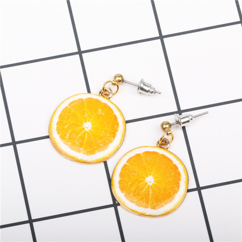 Cute Cartoon Strawberry Watermelon Earrings Earrings Women&#39;s New Fruit Earrings display picture 24