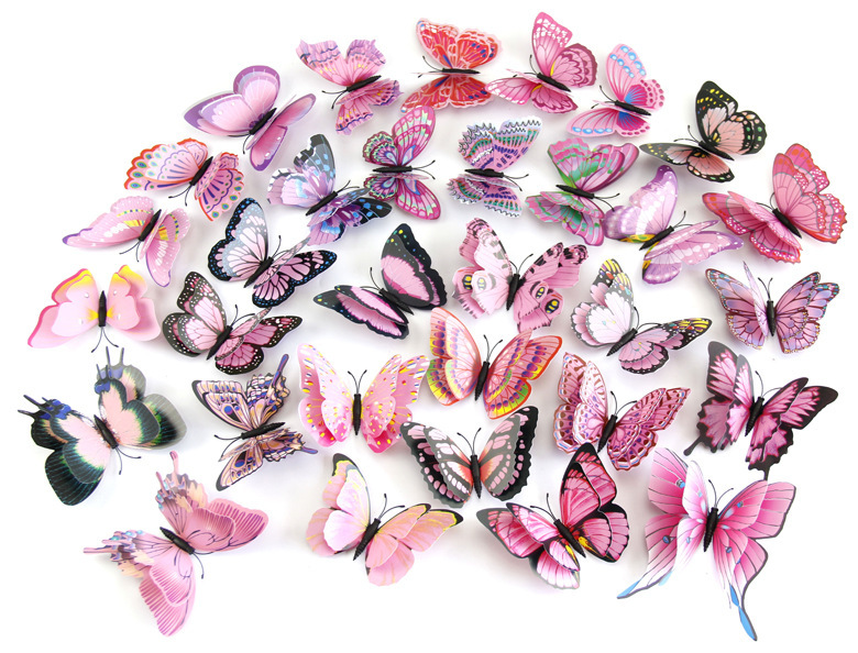Creative Butterfly Wall Stickers 12-piece Set