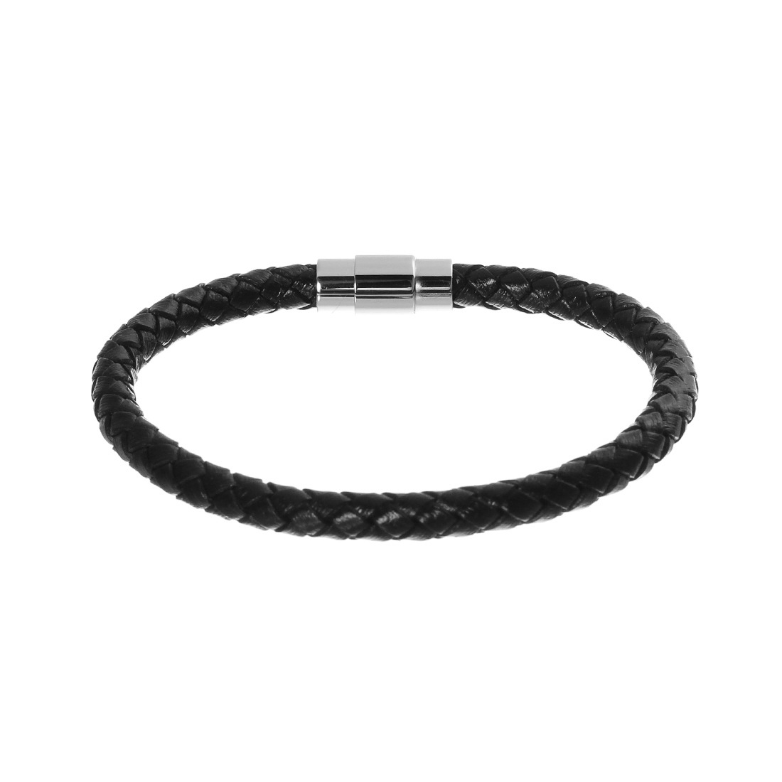 Men's Leather Braided Bracelet