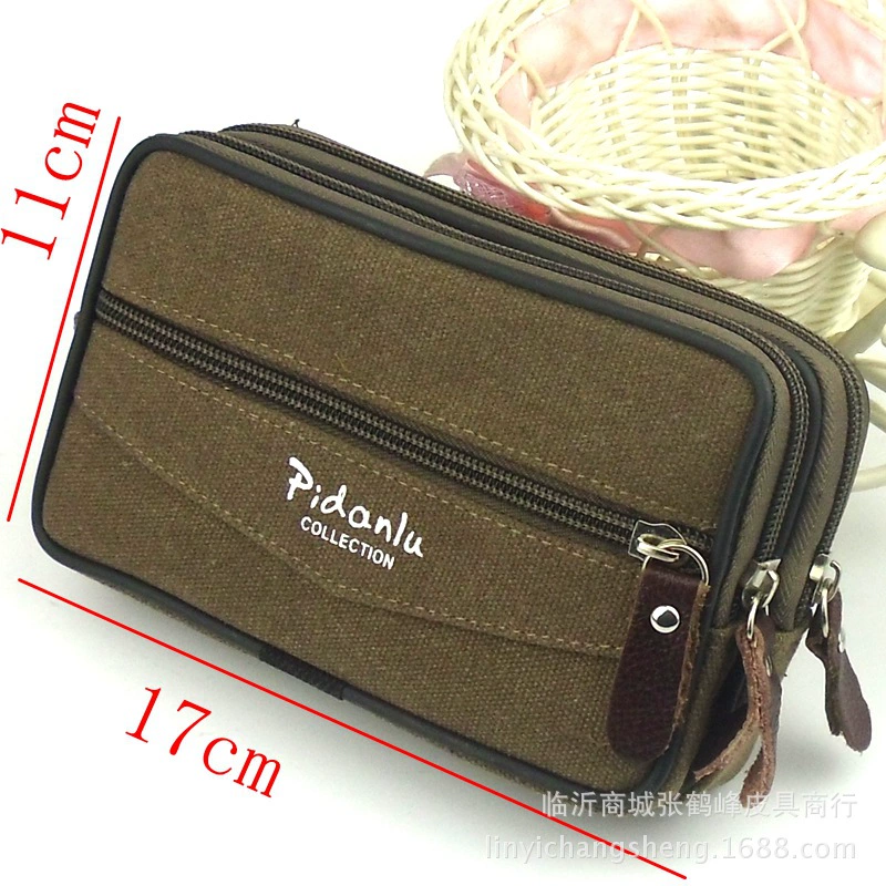 Fashionable double-layer mobile phone, belt bag, 2019, wide screen