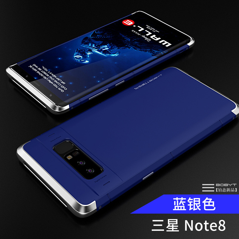 GINMIC Shield Aluminum Metal Frame Hard PC Back Cover Case for Samsung Galaxy Note 8