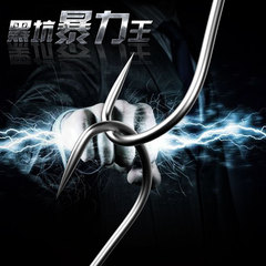 Black Pit Violent King Big Fish Fishing Hook, Grass Carp, Crucian Carp, and Carp Hook, Titanium Alloy High-Intensity Flying Fish Hook 20 Pcs Box