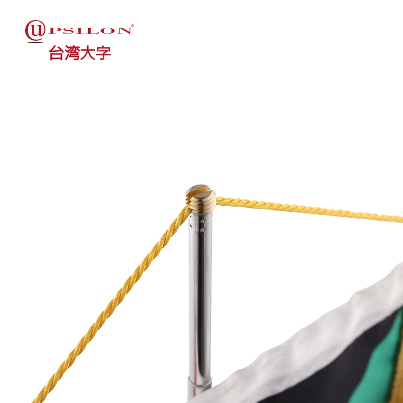[大字牌十字吊型伸缩桌旗组会议室国旗摆件不锈钢旗杆涤纶贡缎旗]