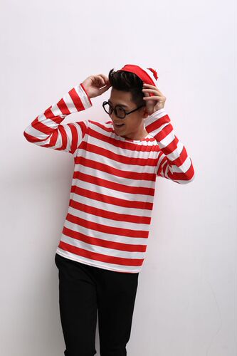 Wally Cosplay Costume, Smart Wally, UK Anime Character Halloween Parent-Child Set