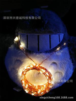Christmas new year decorate Flicker lighting LED string lights transparent Battery Box Line Light Always Warm White 5 meters