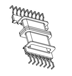 EFD50骨架厂家YC-EFD-5005 7+9PIN 螃蟹脚 变压器电感线圈骨架