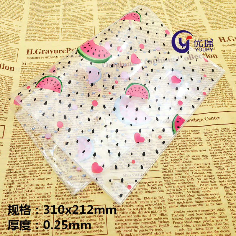 厂家定制批发PVC印刷书套 PVC软膜书皮 塑料PVC笔记本