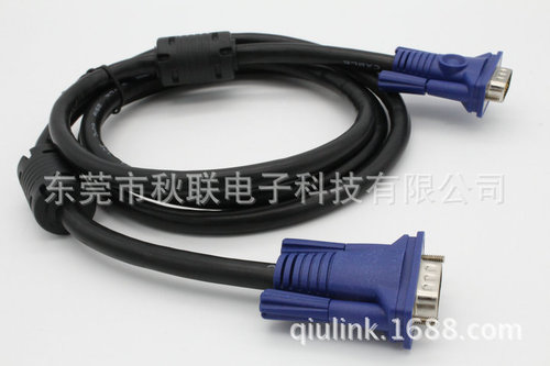 VGA cable Computer video cable VGA3+6 1.5m VGA computer connection cable 15-to-15 pin