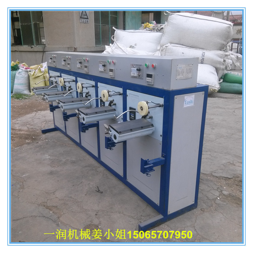 布条绳线卷轴绕轴打轴机械设备 单锭或多锭大盘绳倒绳机线轴机台