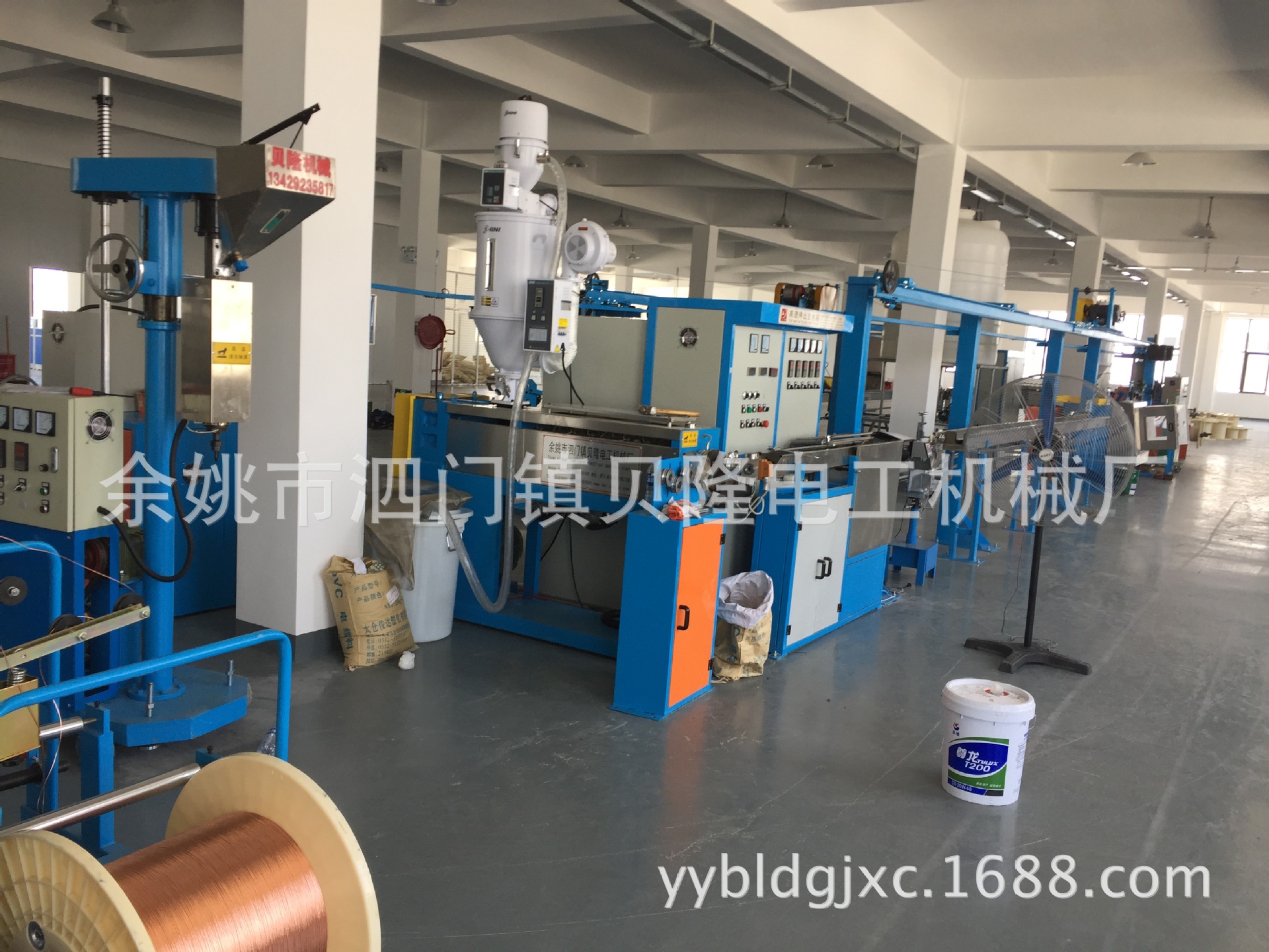 厂家供应电线电缆高速押出机 铜线单对绞线自动成圈机电缆押出机