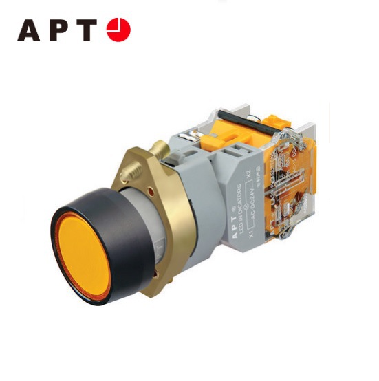 APT 带灯圆形按钮LA39-A1-11TD/R23 自锁 红DC24V 原装全新