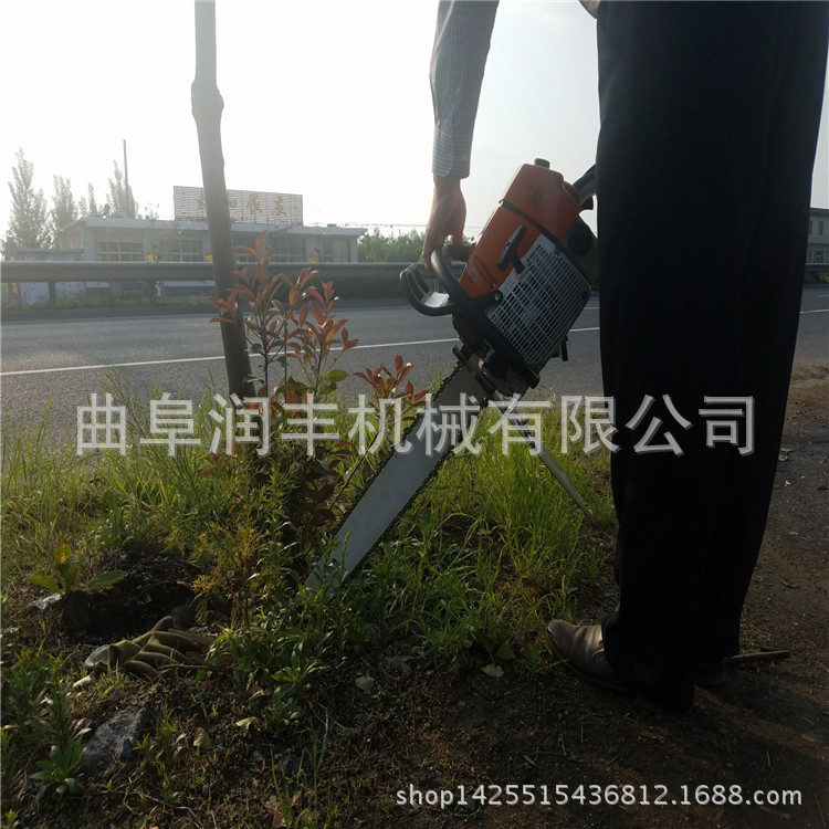 挖树苗多少钱 合金链条挖树机果树起树机